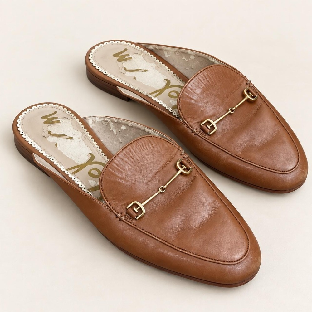 Sam Edelman Linnie Leather Bit Mules — Women's 8.5